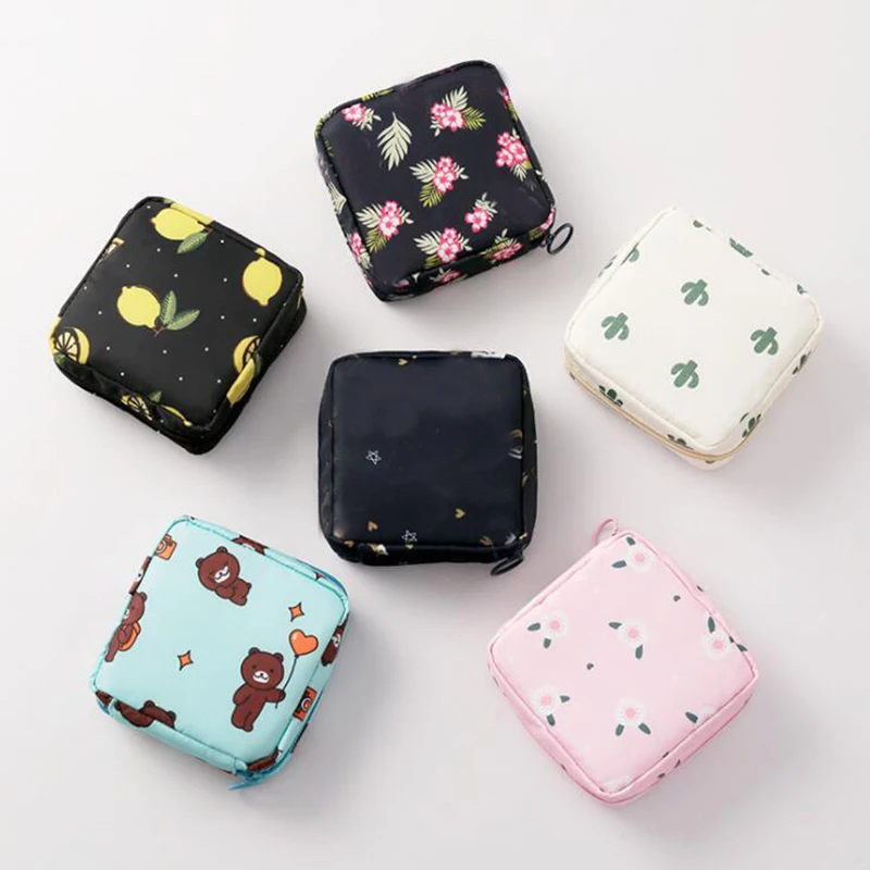Portable Travel Tampon Bag Girl Sanitary Pad Pouch Napkin Tampon Storage Makeup Cosmetic Bag
