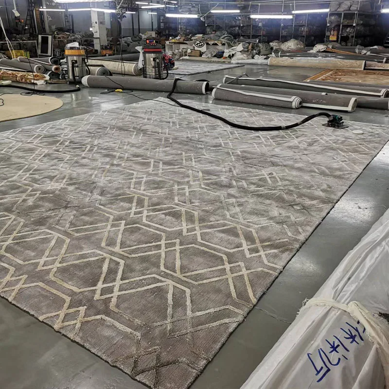 Custom Premium Wool Carpets Hand Tufted for Living Room Elegance
