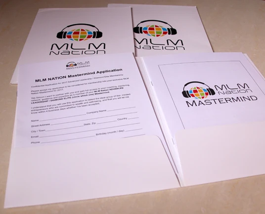 Custom Product instruction manual printing Custom Logo Enterprise Business Profile 350GSM Paper File A4 Folder With Logo
