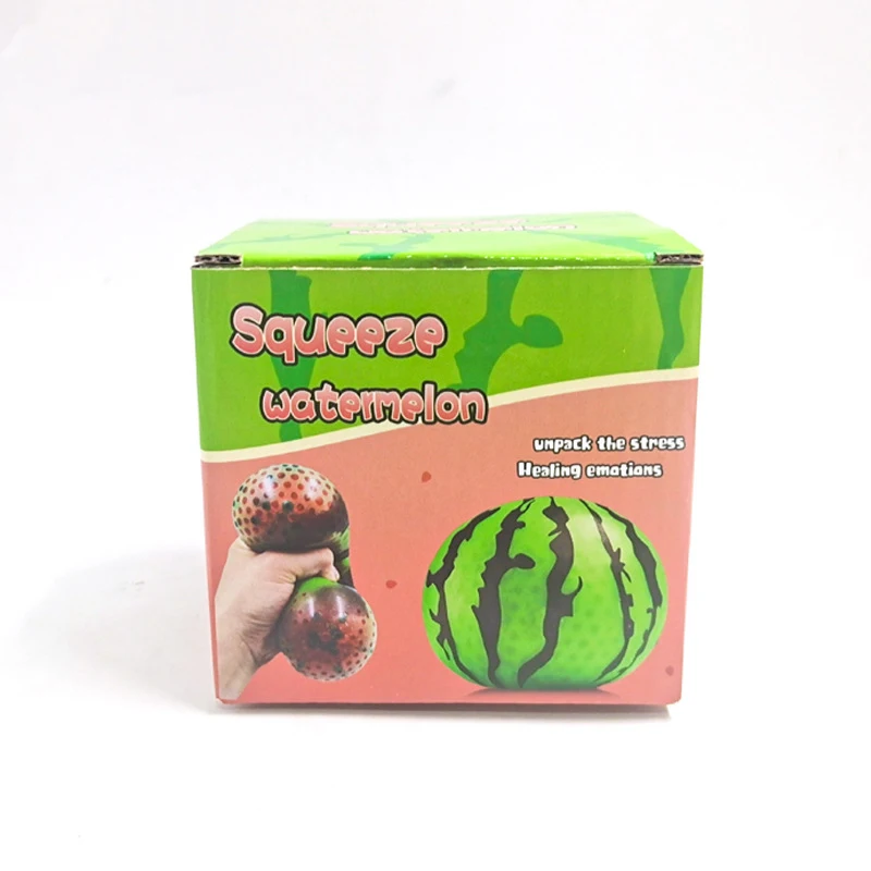Rich Toys OEM Mainan Soft Watermelon Big Size Kids Adult Stretchy Squeeze Toys