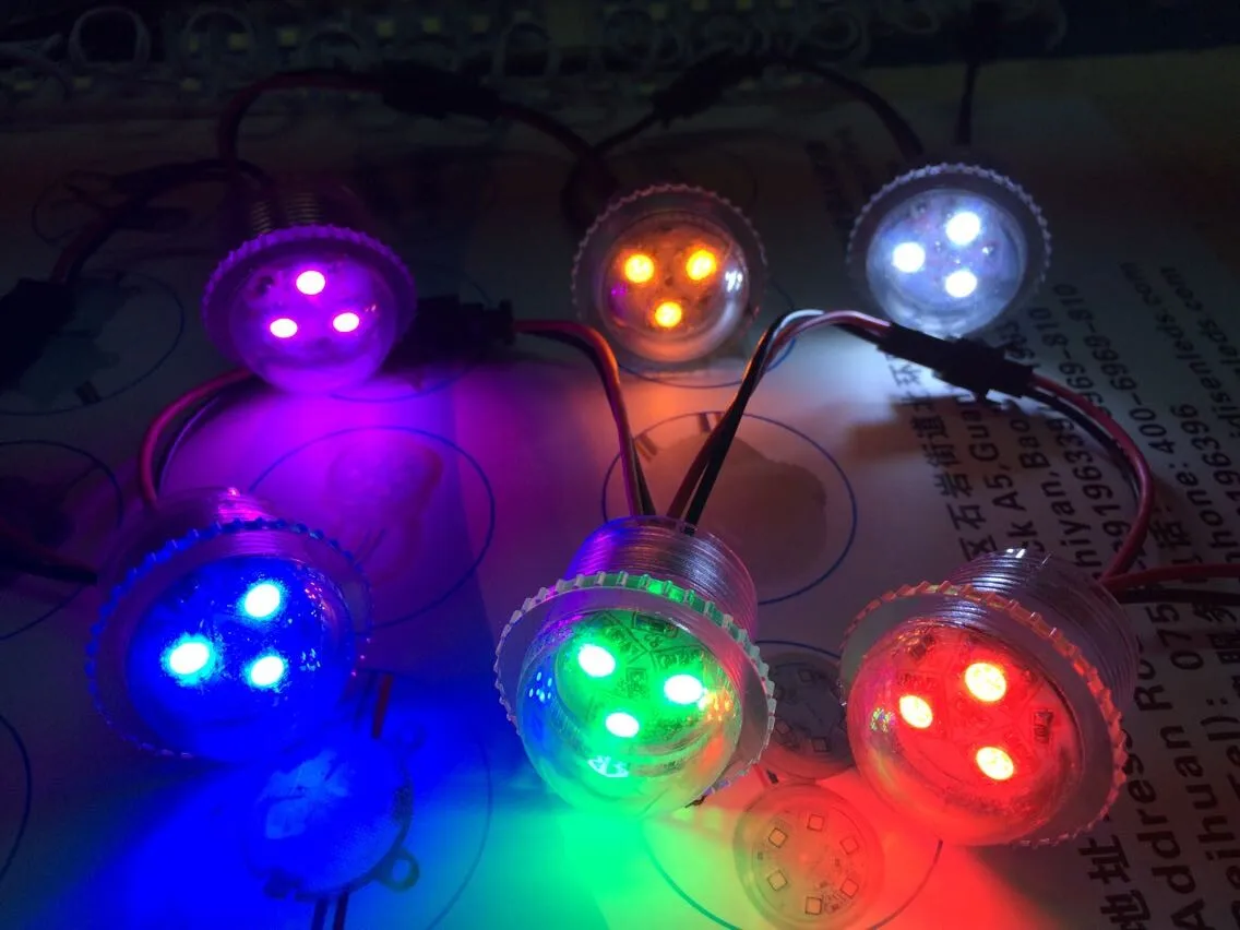Водонепроницаемая яркая декорация для парка развлечений RGB лампа 26 мм с программируемым пиксельным светодиодом