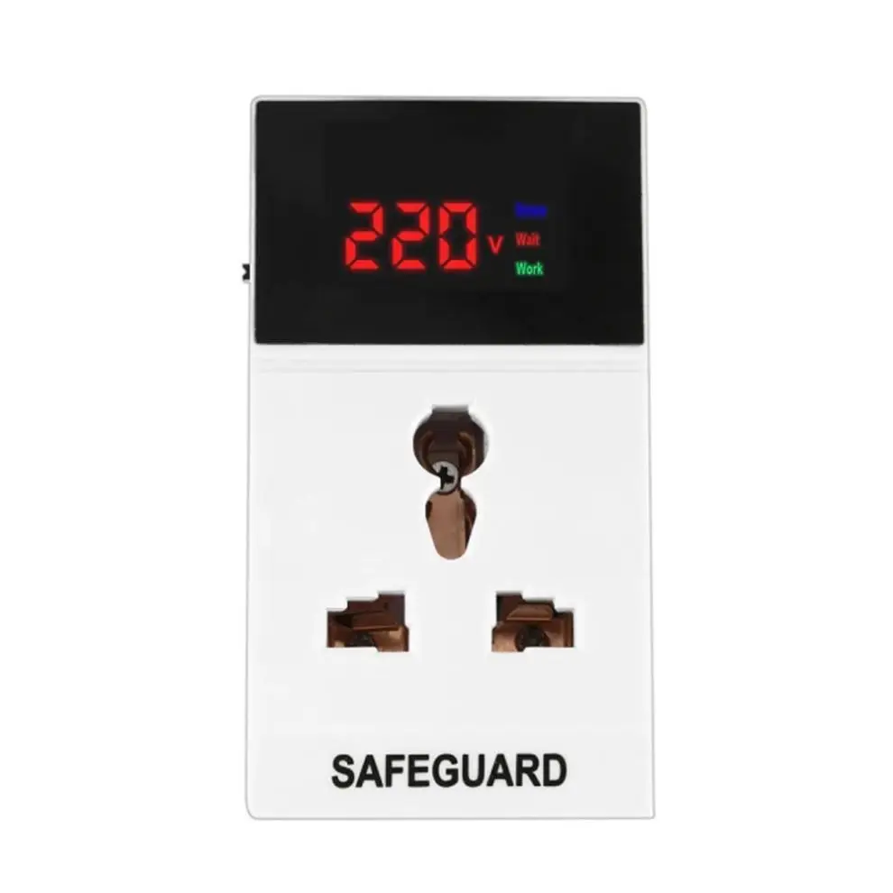 EU Plug Over And Under Voltage 220V 60Hz Over Under Adjustable Voltage Protector Refrigerator Parts