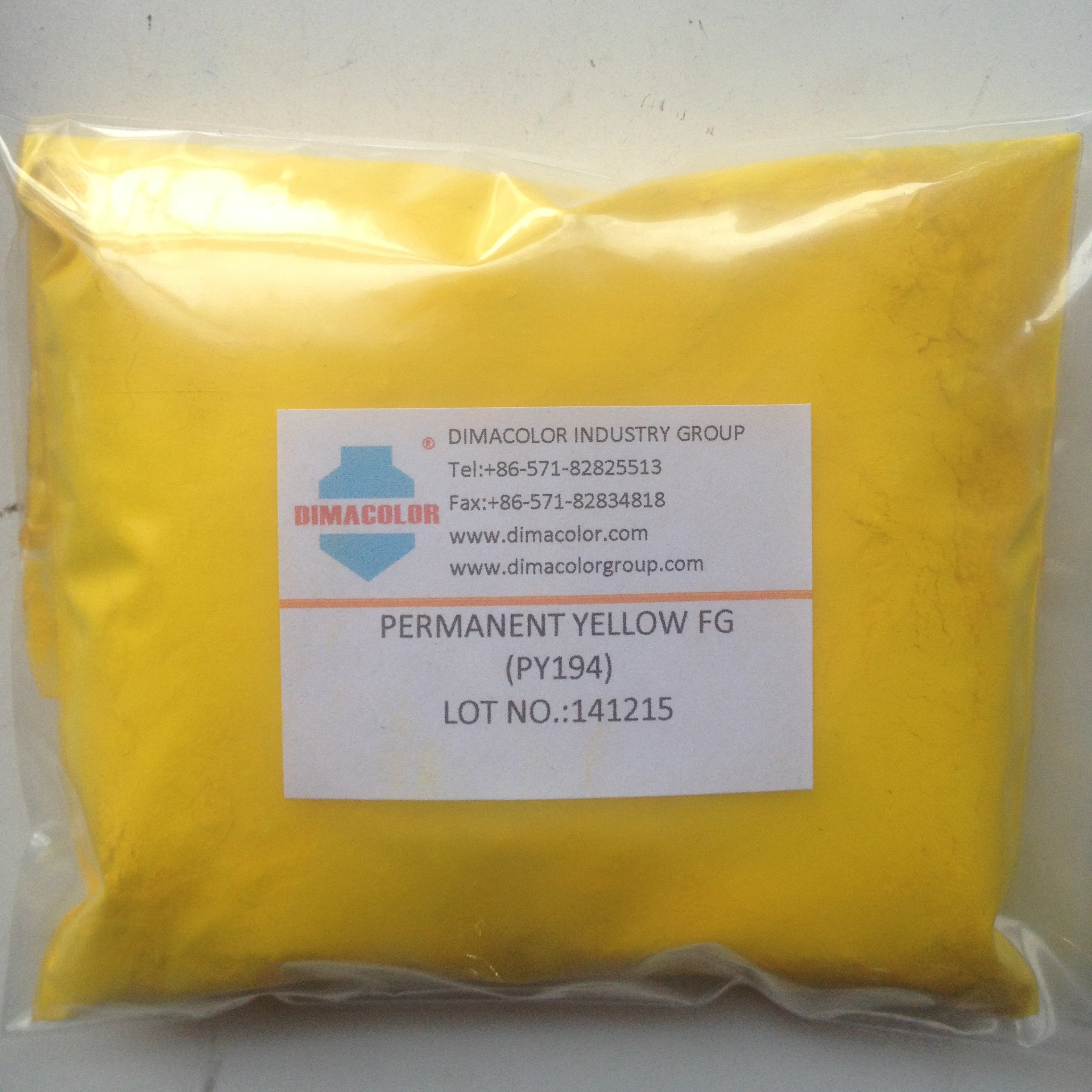 Цветное покрытие, пластиковый пигмент, Перманентный желтый пигмент FG, желтый 194