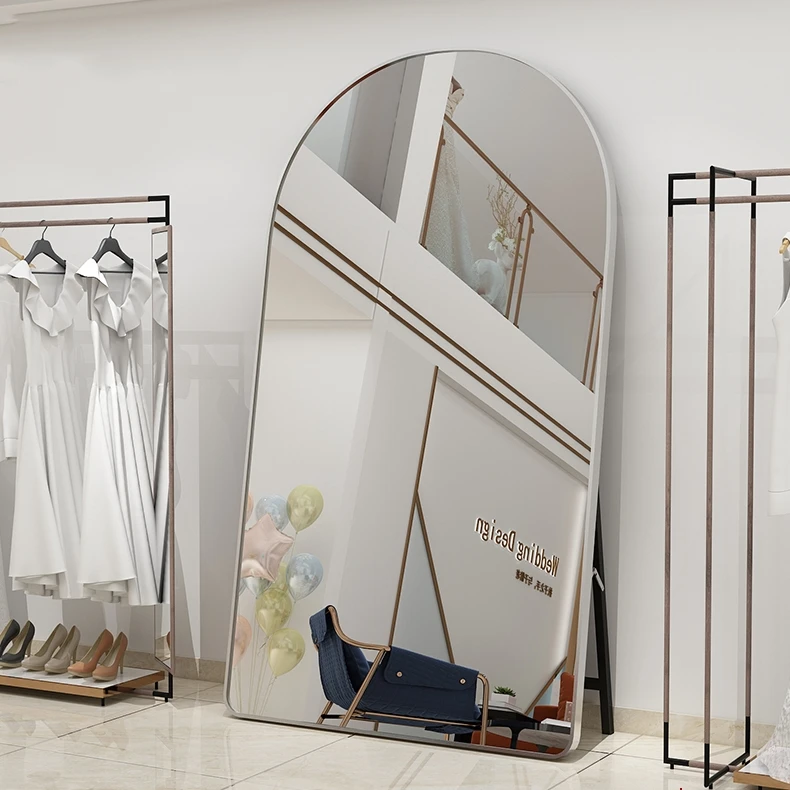 Free standing home decor bedroom living room gold black  full length mirror Large Tall standing wall mirror Tall floor mirror