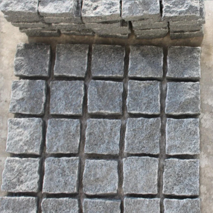 Driveway granite cube stone cheap patio paver stones for sale granite paving stone