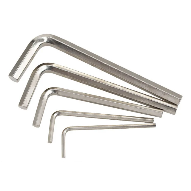 Factory customized galvanized allen key wrench 1.5mm 2mm black T10 T20 Torx Wrench