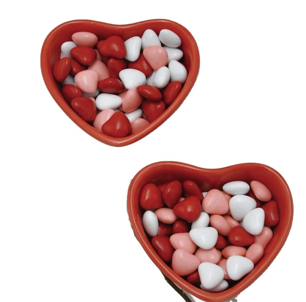 Sweet heart chocolate bean heart shape button chocolate