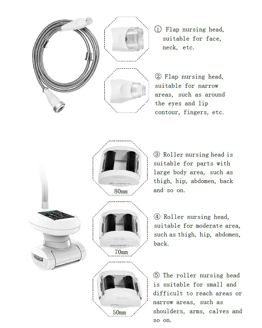 vacuum roller handpieces