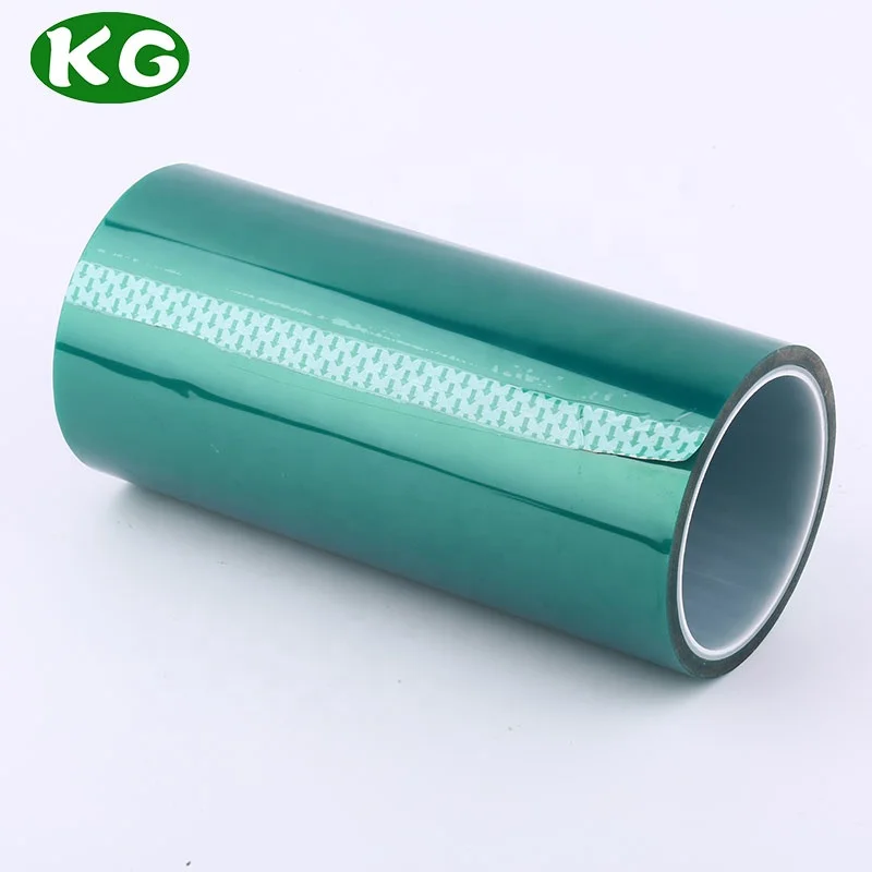 High Temperature Heat-resistant PET Silicone Adhesive Green Insulation Polyester Tape For Insulation Masking