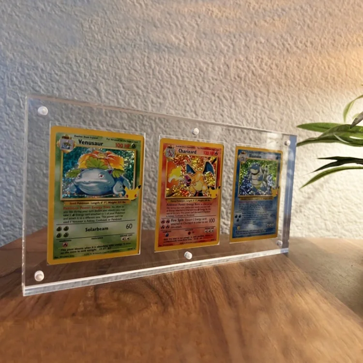 Wholesale acrylic transparent game trading cards display holder