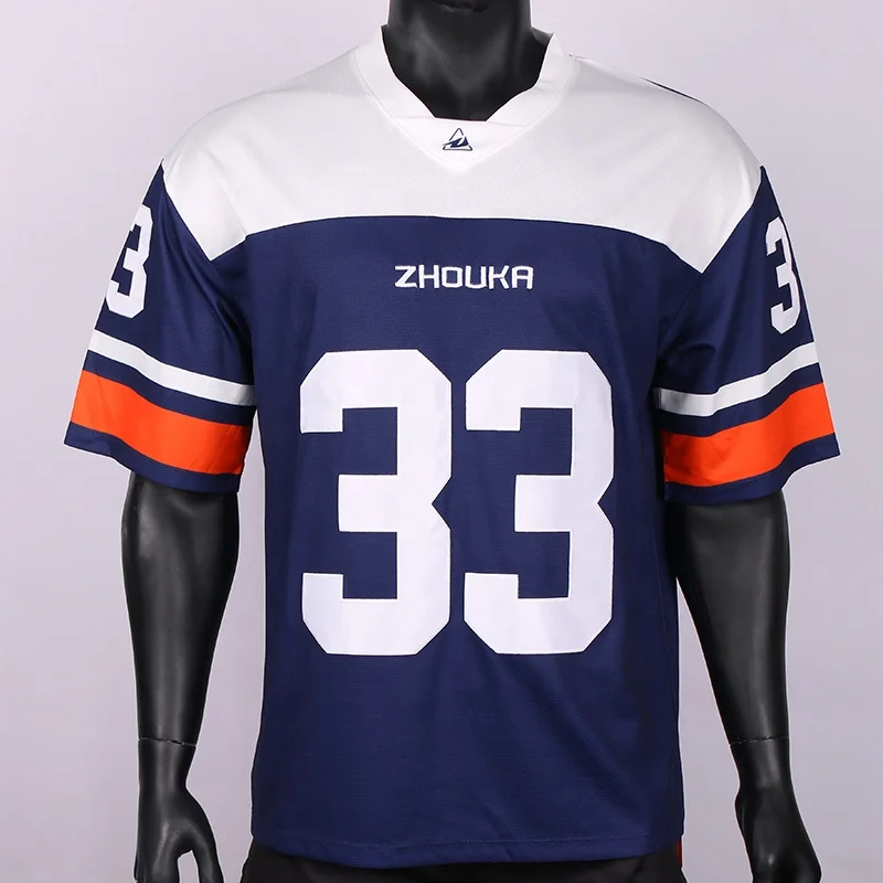 Custom High Quality Streetwear Football Jersey Sublimated Embroidered Boxy Shirt Custom Oversized Youth American Football Jersey