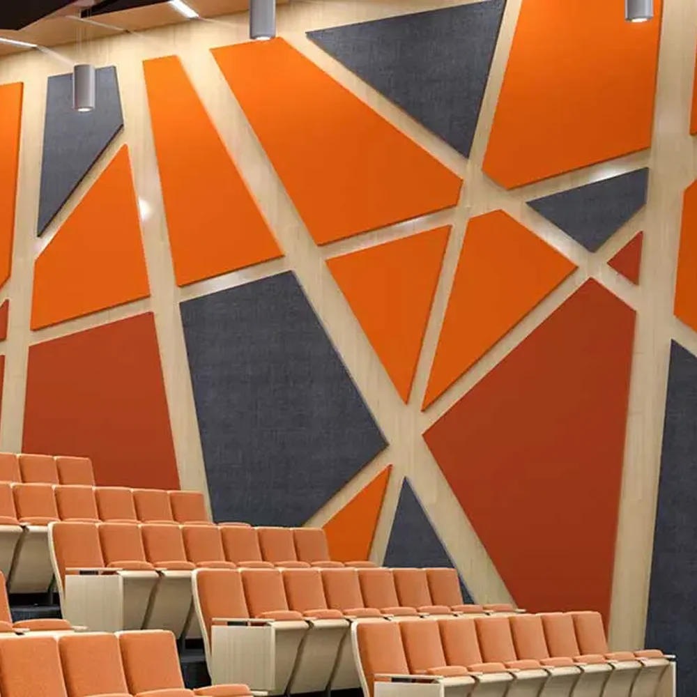 50mm Easy Installation Light Weight Sound Proof Office Solution Flame Retardant Eco Friendly Recycled Acoustic Wall Panels Sheet