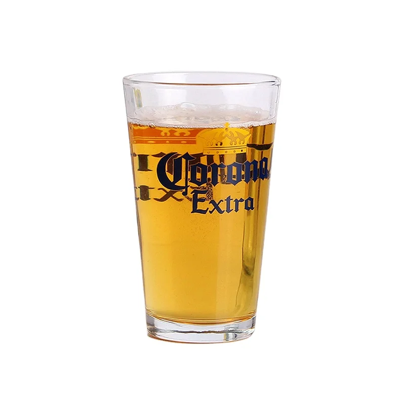 stocked 16oz beer glass beer glass cup 16oz with customized logo