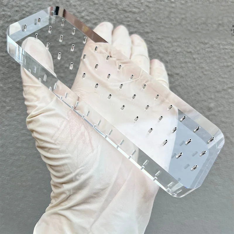 Acrylic 14G16G Body piercing jewelry displays stand