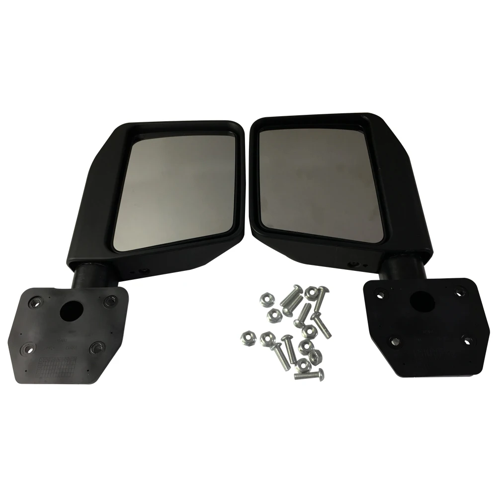 4 Doors Tubular Doors with Side View Mirror OffRoad  Steel Body Armor Guards for Jeep JL Wrangler 2018+   JL1078  LantSun