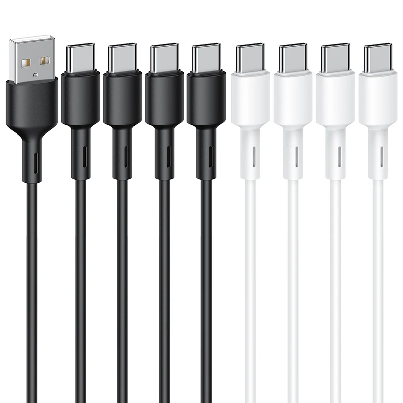 Оптовая продажа от производителя, 5V 1A 2A usb-кабель для быстрой зарядки и передачи данных кабель type-c кабель Прочный OEM 1 м 2 м 3 м зарядный кабель-адаптер для телефона