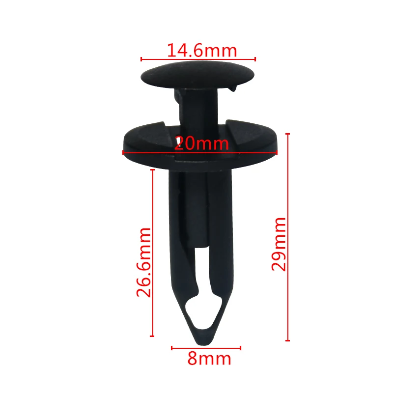 Factory supply  Plastic Push Type Retainer for Car Auto plastic clips and fasteners Auto body clips03986