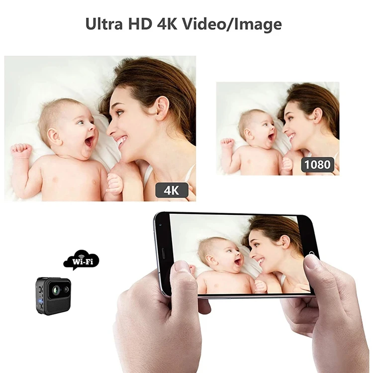 Shenzhen Factory High Quality WIFI Hidden Spy Camera Full HD 4K Mini Security Camera 1080P Micro camera