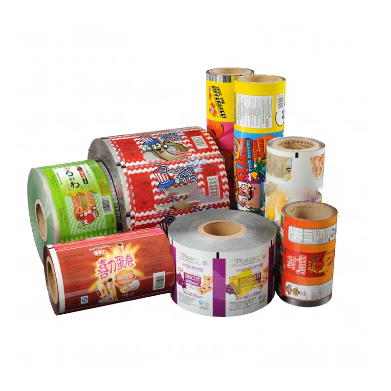 wholesale custom logo eco-friendly printing food packaging plastic laminated roll film