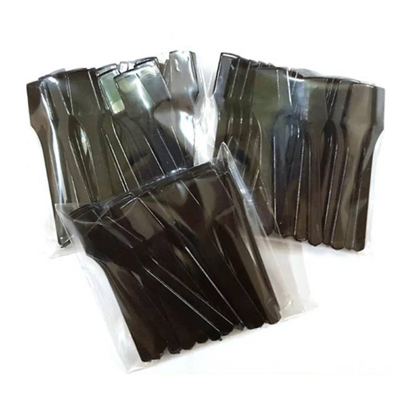 In Stock Wholesale Disposable Mini Plastic Makeup Spade Spatula for Facial Cream