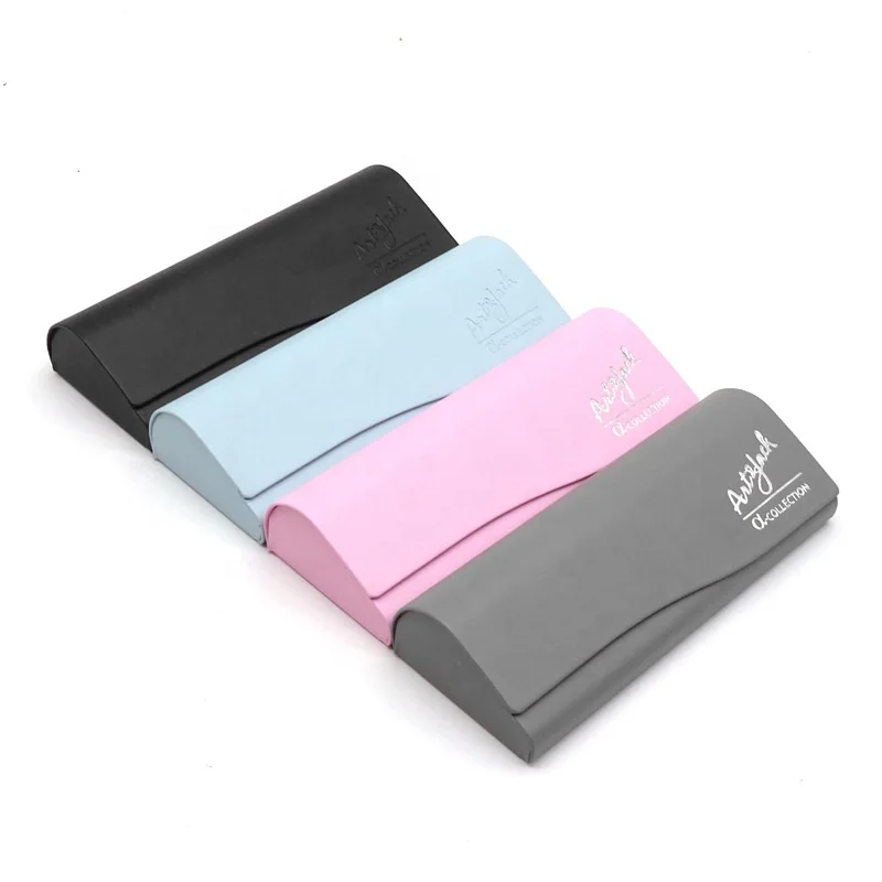 Custom printed logo packaging sunglasses box outdoor PU leather glasses case for optical eyeglasses cases