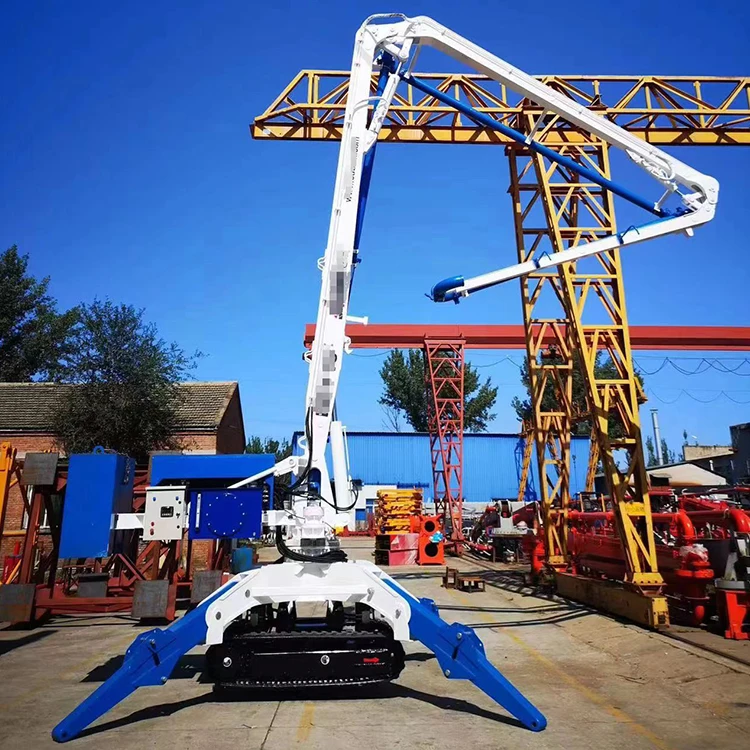 Construction Pouring Walking Hydraulic Placing Boom Concrete Wheel Concrete Placing Machinery Mobile Type Concrete Spreader