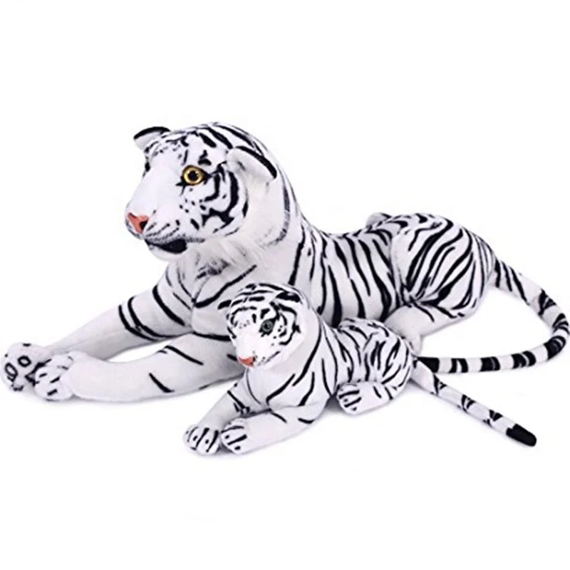 High quality life size fiberglass white tiger statue