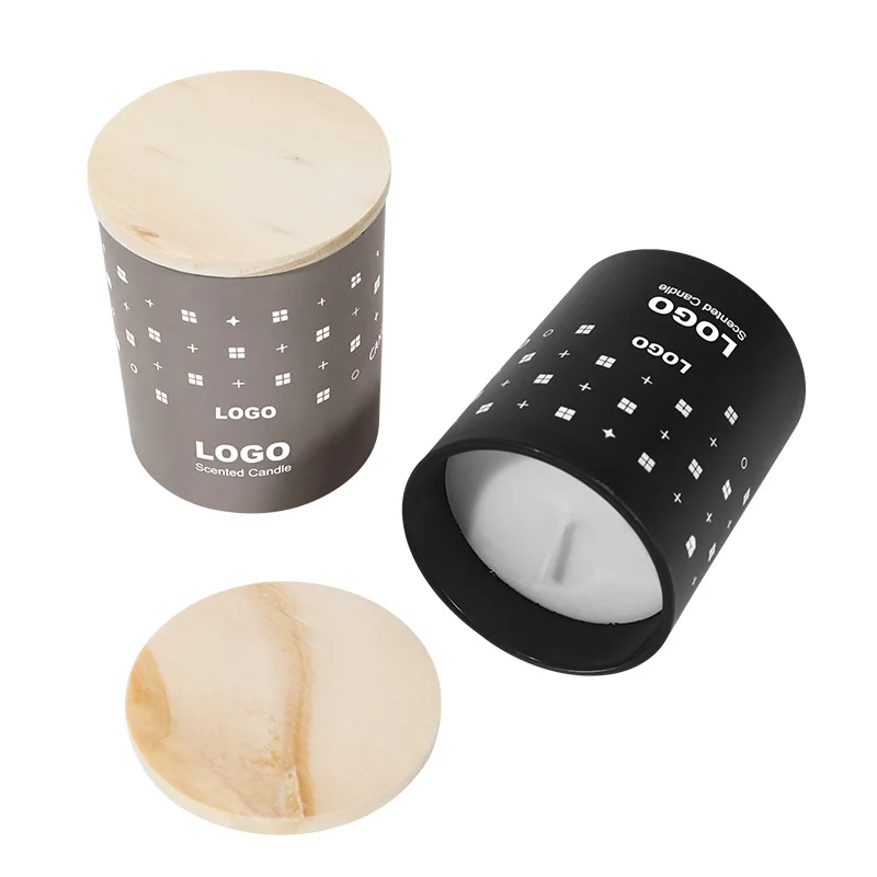 Low MOQ Aroma Diffuser Black Jar Candles & Home Fragrance Room Scented Candles Glass Jar Luxury
