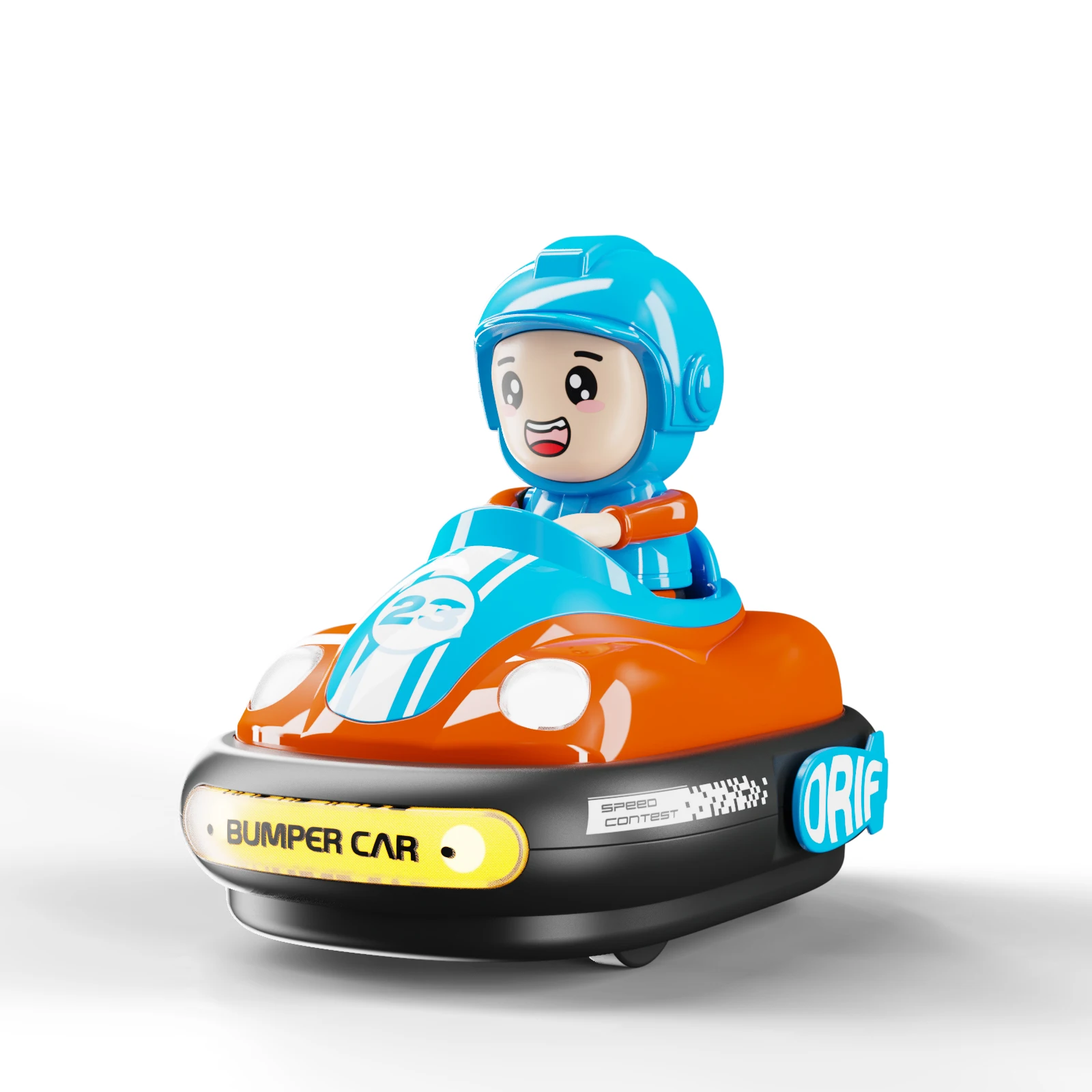 Fun game 2 player rc bumper cars kids vehicle toys battle bumper remote control car toy with box packing