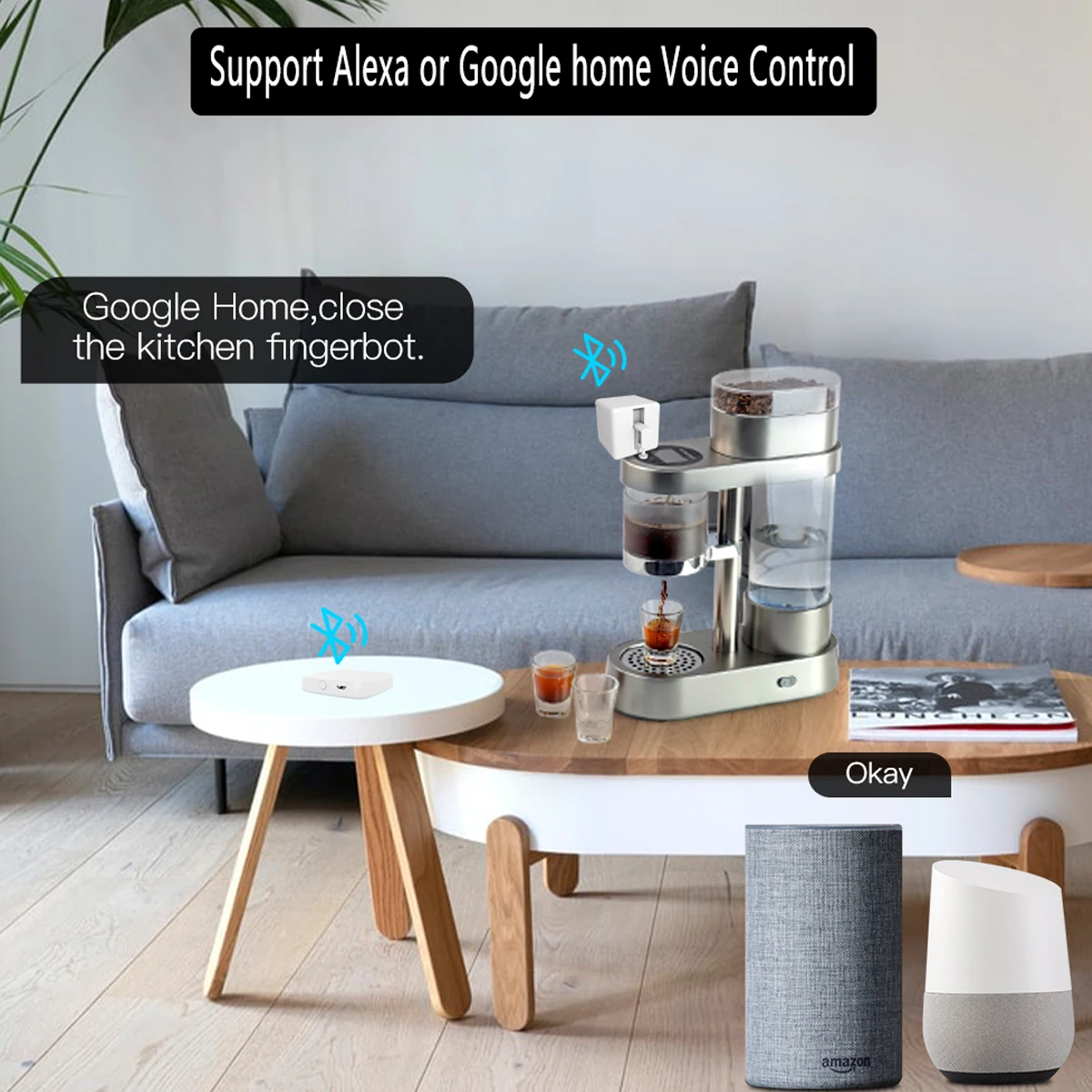 Low energy module ble mesh smart BT gateway hub by tuya or smart life app remote voice control work