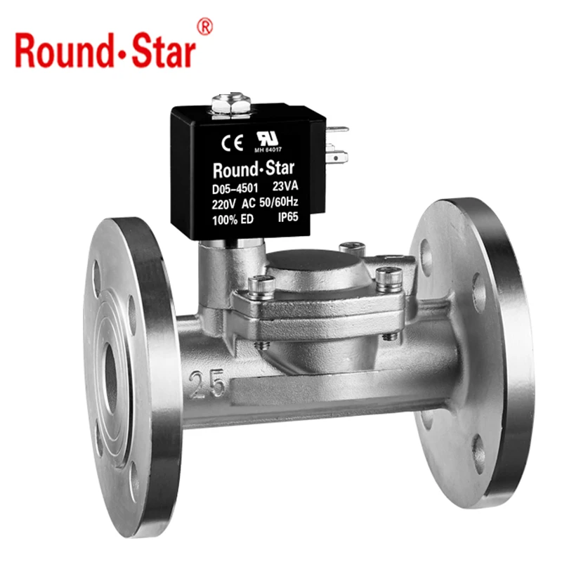 UDFD-JF series UL certified flange Stainless Steel body solenoid valve DN25MM~DN100MM AC220V DC24V USA standard
