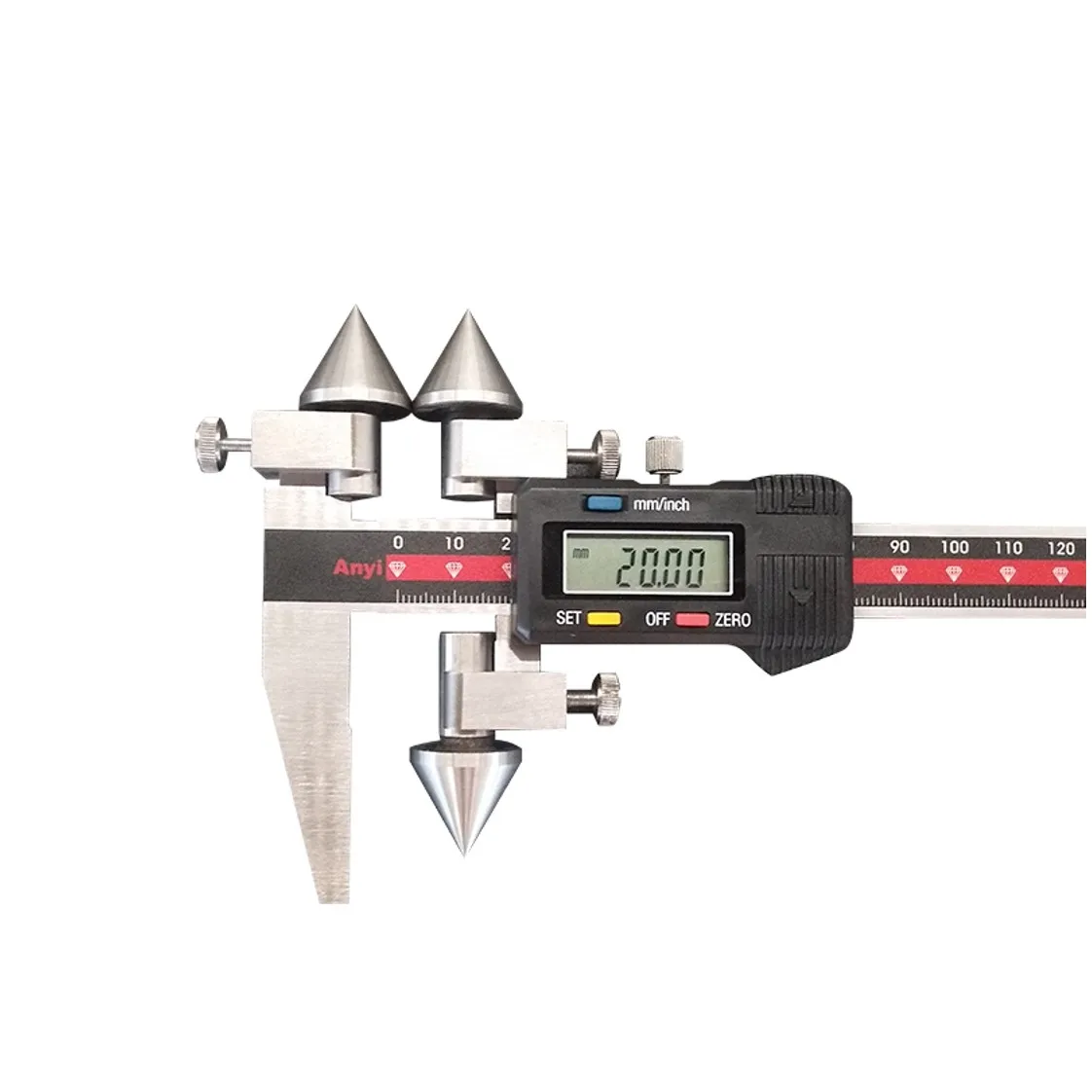 20-100mm Digital Caliper Digital Caliper Steel Center Hole Distance Measurement Vernier Caliper Vernier Cali