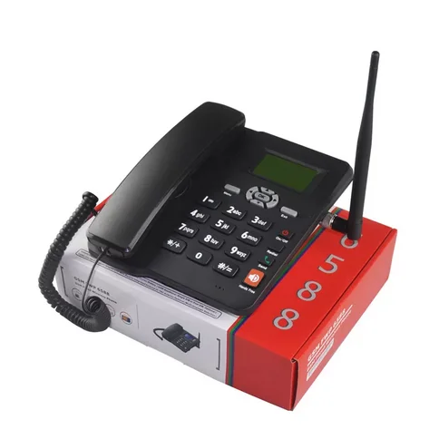 Dual SIM card GSM Desktop Phone Landline GSM Fixed Wireless Phone with FM Radio