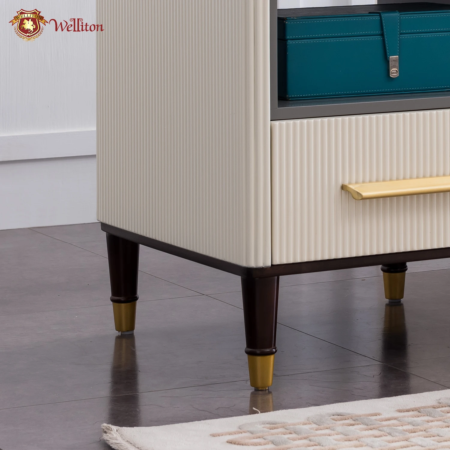 Welliton OEM&ODM  modern solid wood tv stands living room furniture M801-19  luxury tv stand cabinet wooden designs