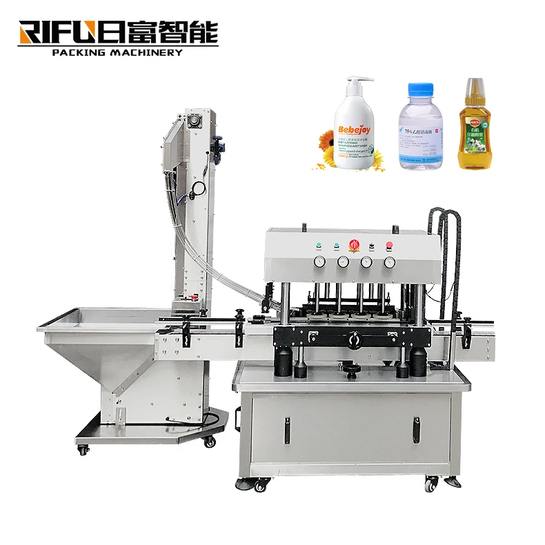 High speed automatic 8 wheels bottle twist off screwing capping machine