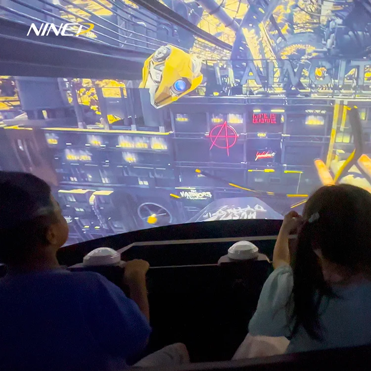 Realistic 3D Naked-Eye Roller Coaster 8D Cinema Motion System Portable Orbit Cinema