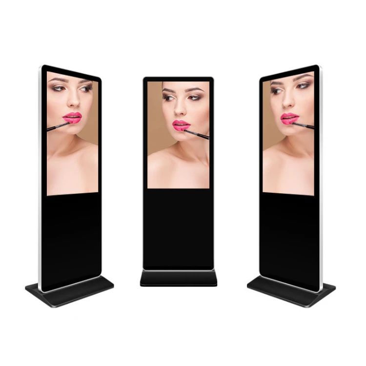 55 inch Floor Stand Digital Signage Displays Android Touch Screen Kiosk Indoor FHD LCD Smart Advertising Totem Display Players
