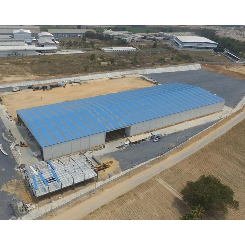 Industrial-Style Prefabricated Workshop Steel Structure Modern Light Design Factory Cheap Price Storage Warehouse