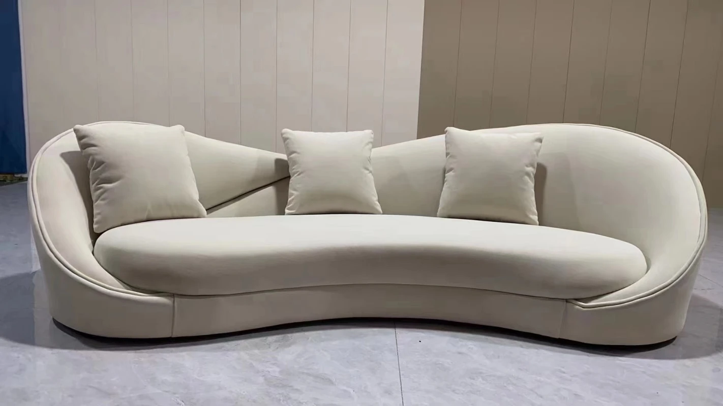 HJ HOME Modern reception waiting chair living room couch bench salon furniture  3 seats pink waiting sofa
