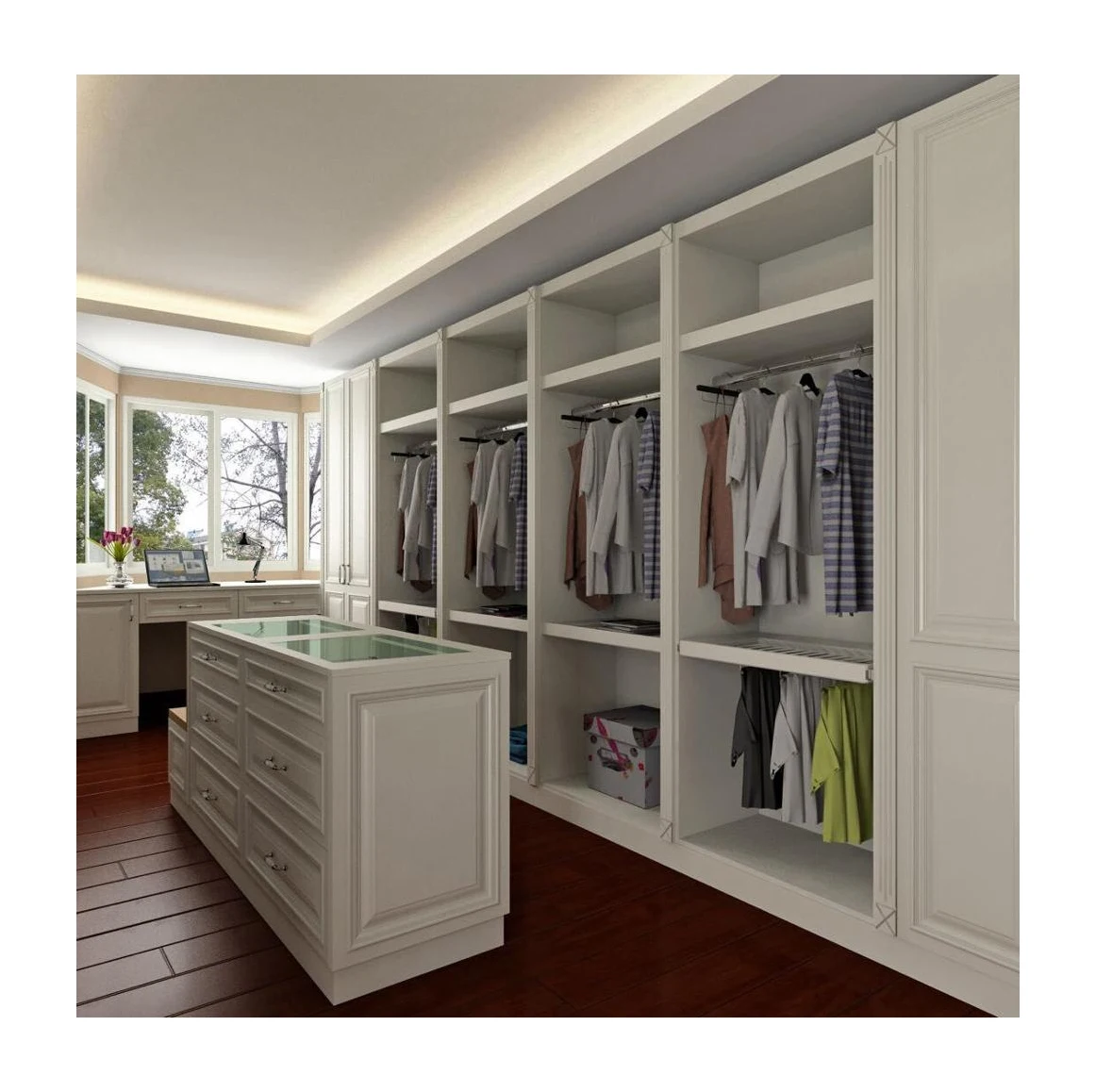 Modern Furniture Bedroom Set Wood Wall Cupboard Design