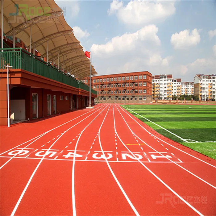 Прошедшая одобрение поверхность беговой дорожки IAAF наружное напольное покрытие для и полевой атлетики