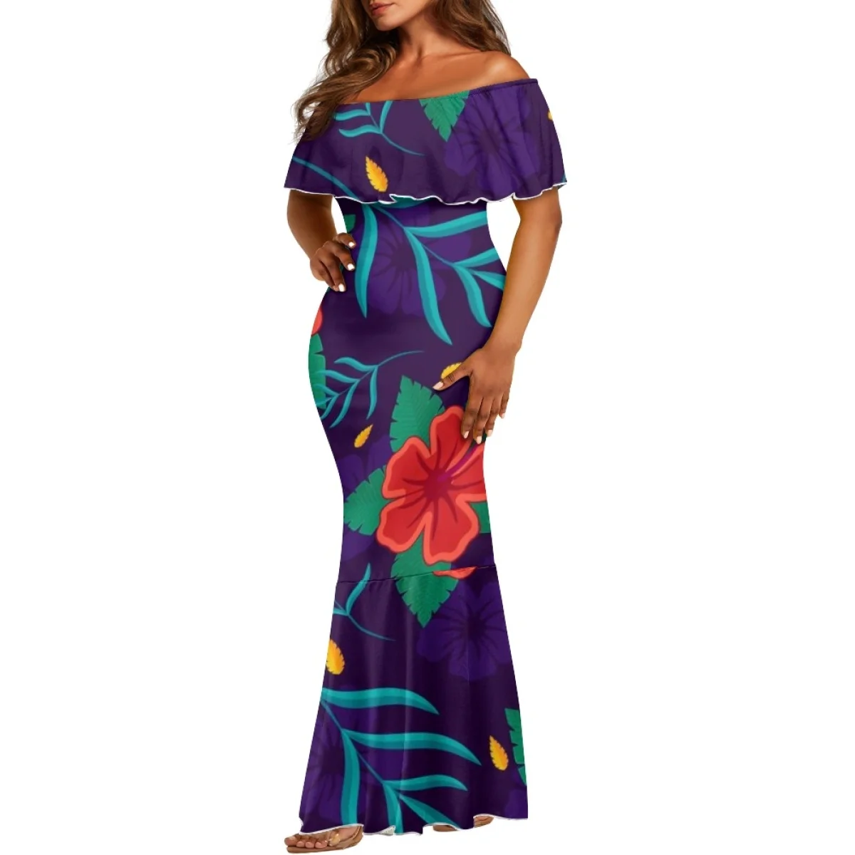 New in market print on demand plus size dresses 4xl 5xl 6xl 7xl for ladies