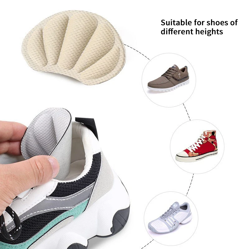 Back Of Heel Cushion Inserts Reusable Adhesive Heel Guards Liners For Shoes