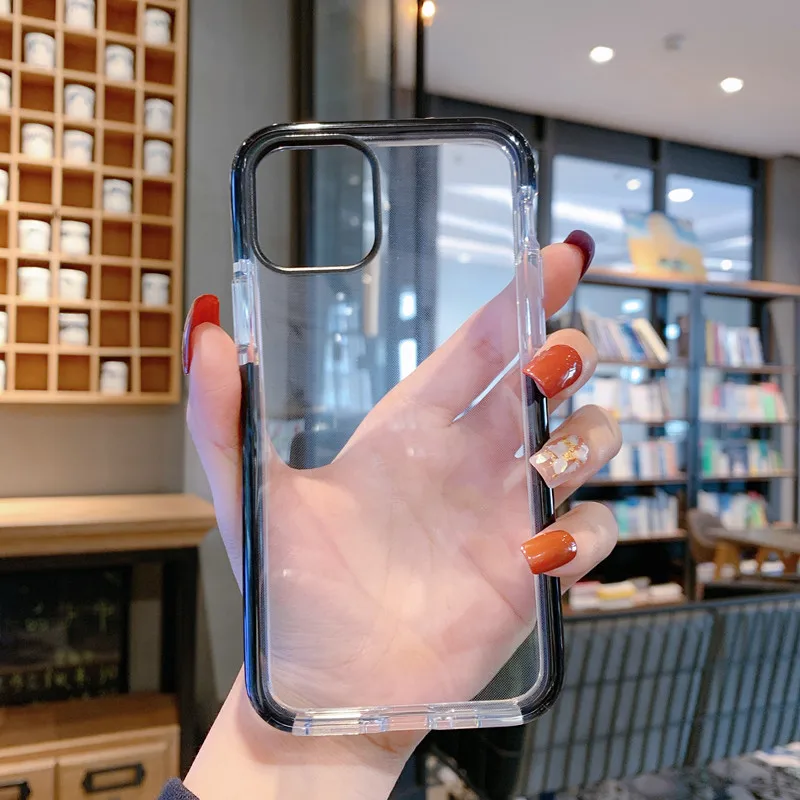 Подходит для iphone12 прозрачный защитный чехол Apple 12promax Мягкий из ТПУ водонепроницаемый мобильного телефона