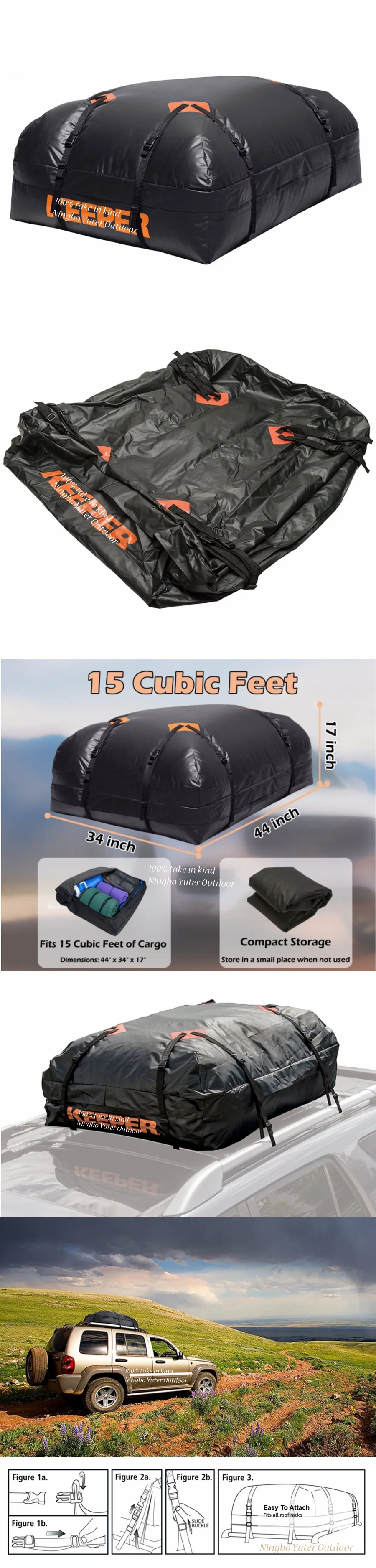 
Universal waterproof roof rack roof bag for sedan Car 