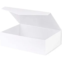 Luxury Custom Design Luxury Eco Friendly Magnetic Foldable White Top Quality Cardboard Paper Packaging wine gift Box
