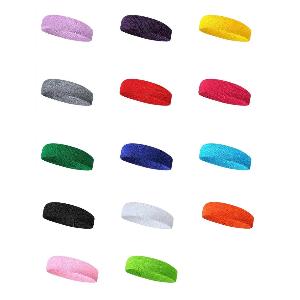 BESTELLA Unisex Adult Sports Yoga Head Band Sweatband Stretchy Hairband Headband Sweatband Head Band Fitness