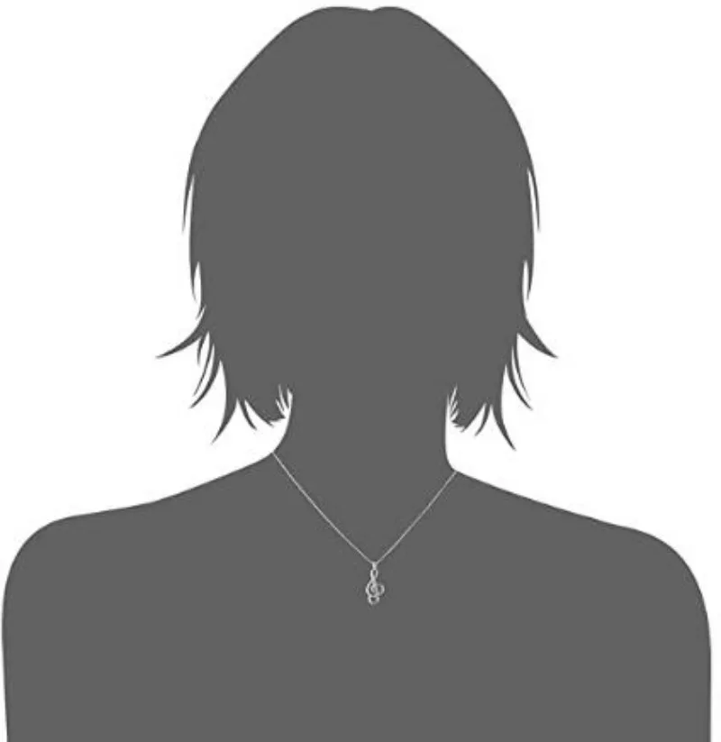 Anti Allergy Personalized Gold Plated Pendant Note Necklace for Women