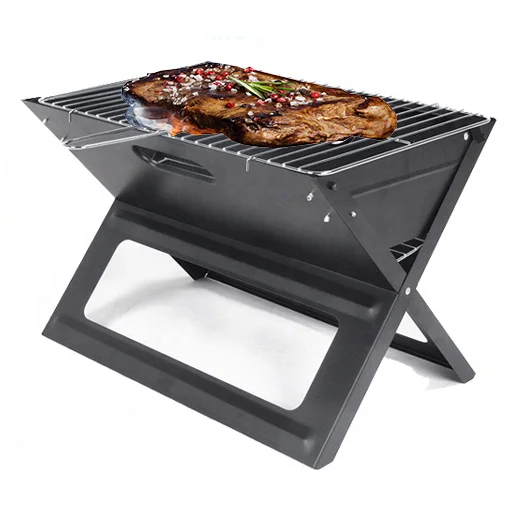 Outdoor Barbecues Camping Picnics Foldable Notebook Charcoal BBQ Grill