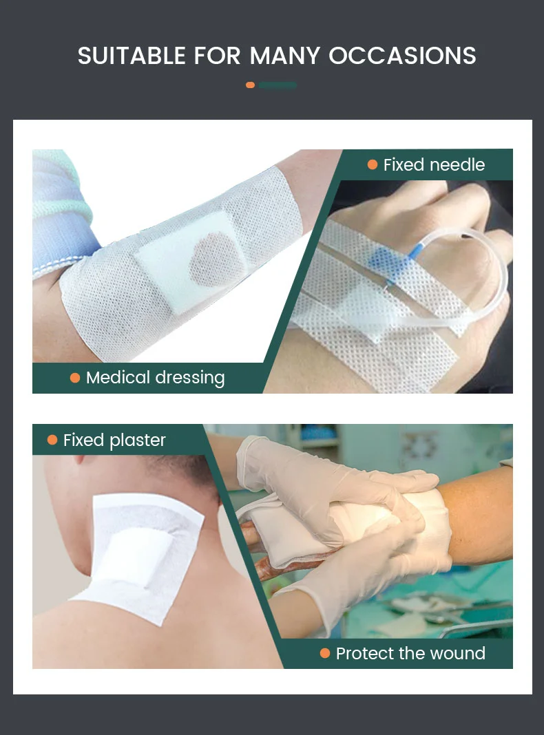 High quality non-woven Adhesive Wound Dressing Roll Medical Disposable